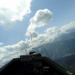 Flugwegposition um 13:24:43: Aufgenommen in der Nähe von Gemeinde Bad Hofgastein, 5630 Bad Hofgastein, Österreich in 2414 Meter